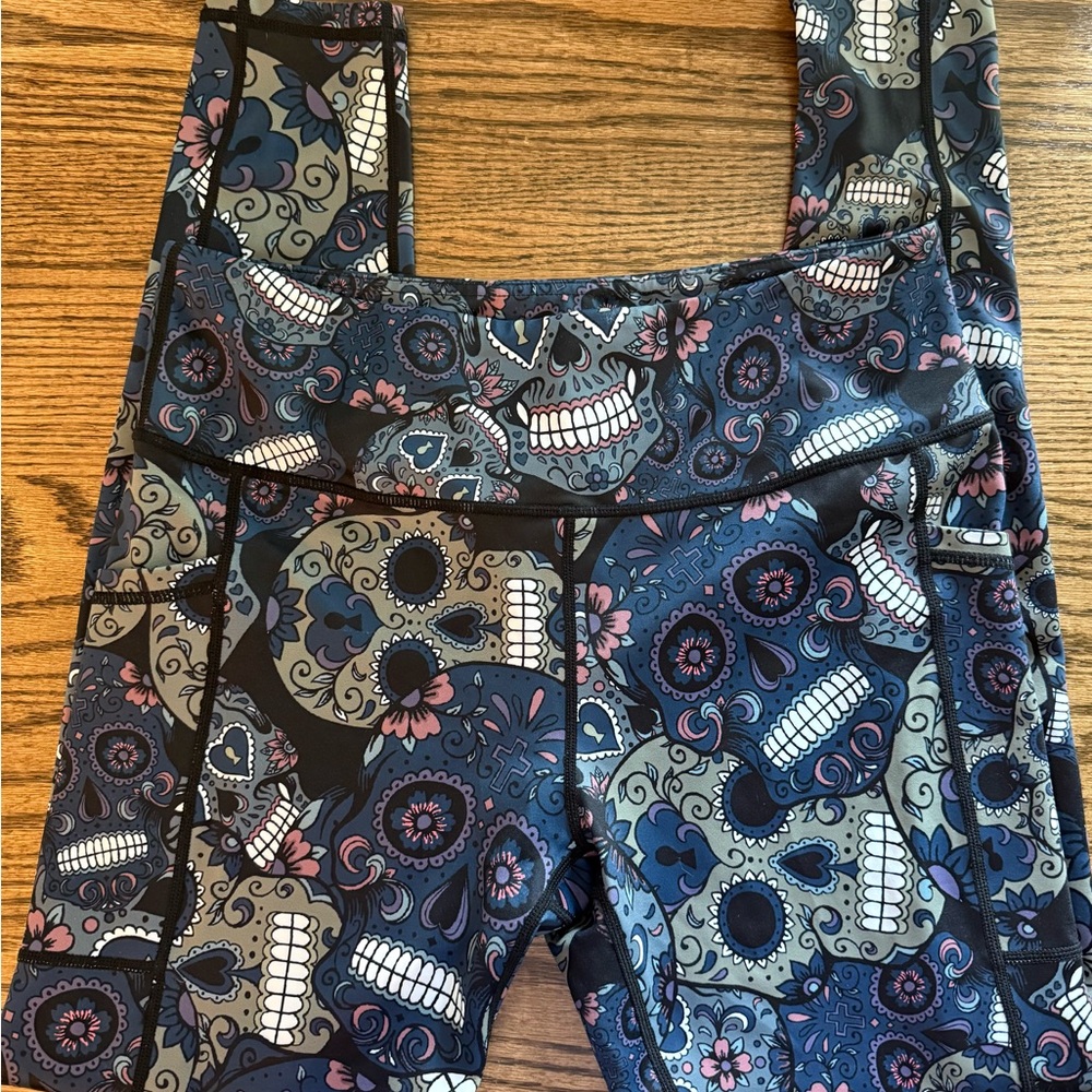 Skull Print Leggings